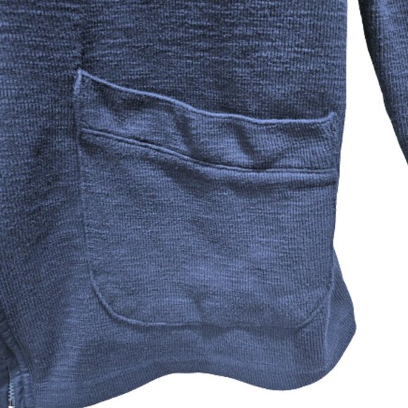 Merona Blue Ribbed Top/Jacket - XL - Picture 5 of 7